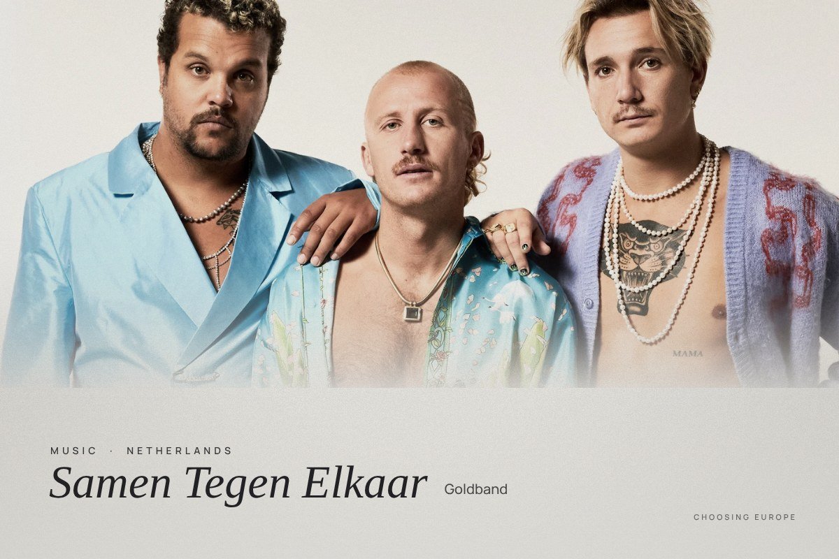 The members of the Dutch band Goldband